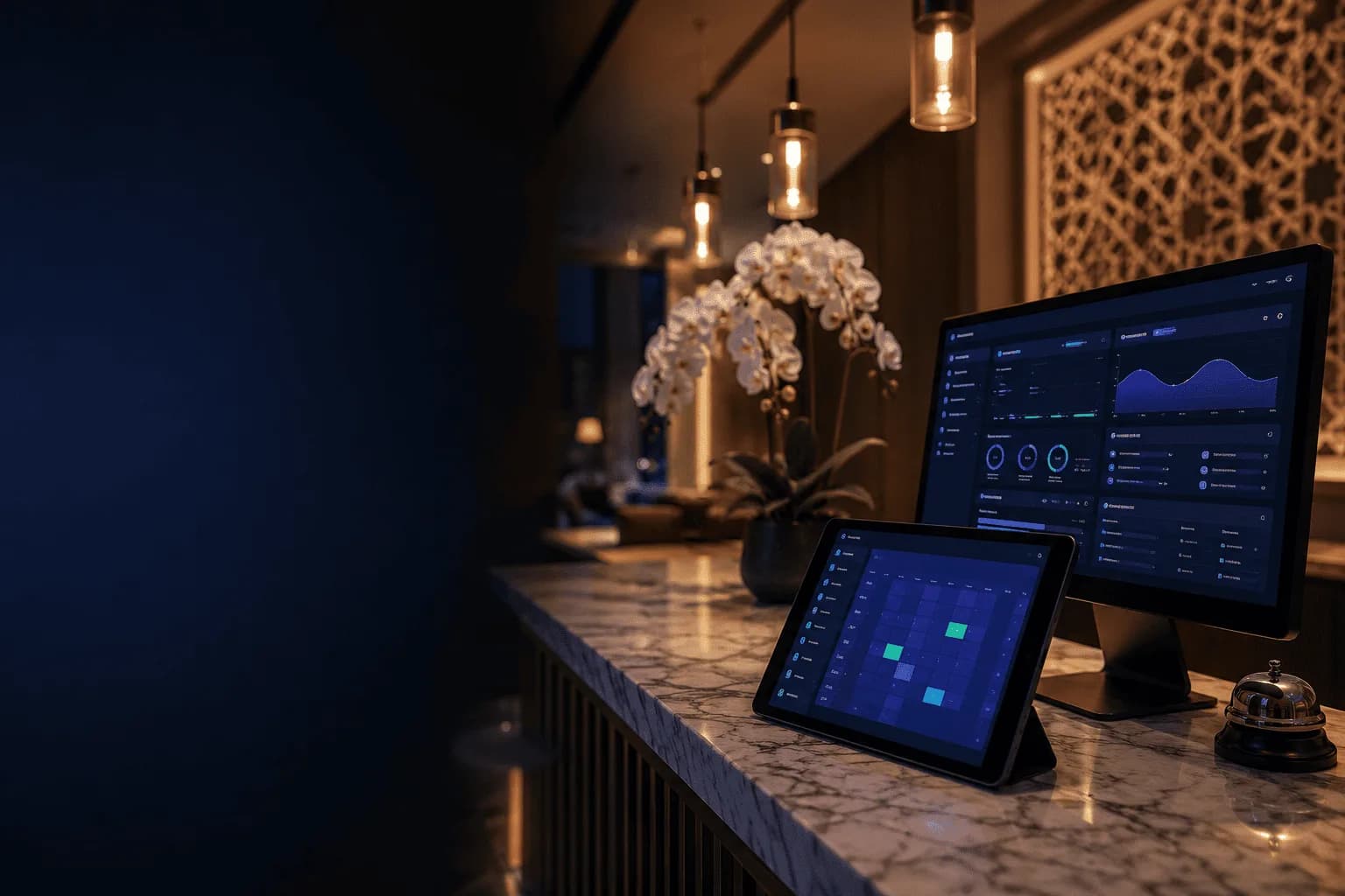 Hotel automation header background